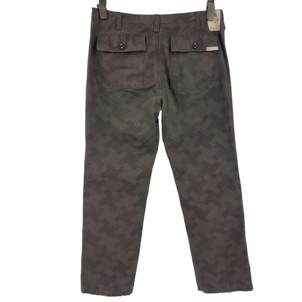 KEY US Men’s Graphite Rip Stop Double Knee Dungaree Straight Work Pants